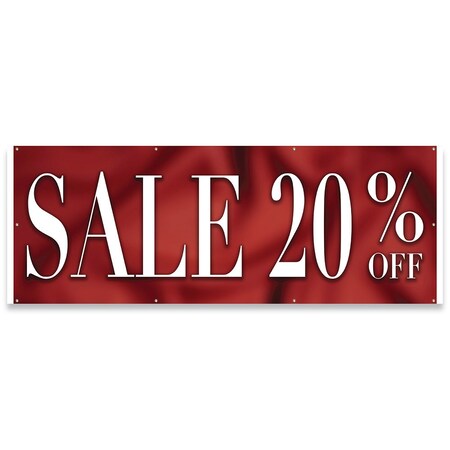 Signmission Sale 20% Off Banner Concession Stand Food Truck Single Sided B-96-30149